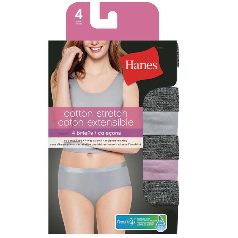 HANES PREMIUM WOMEN HIPSTERS, STRETCH 4 PACK.