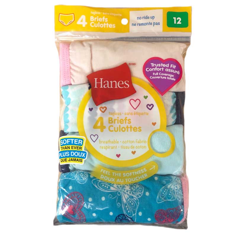 Hanes Girls 9 Pack Briefs –