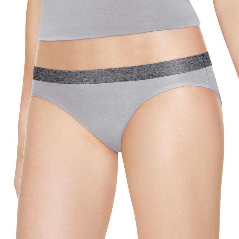 Hanes Ladies Panties Soft Stretch Bikini Underpants 4pair 6/M Black Gray  Purple for sale online