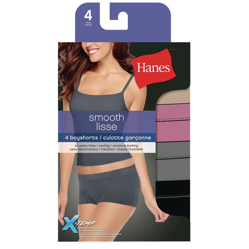 Hanes Ladies Smooth Modern Briefs - 4 pack