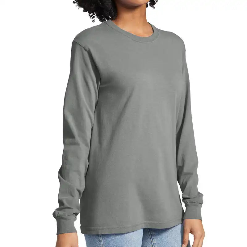 Grey  Long Sleeve Tee Shirt