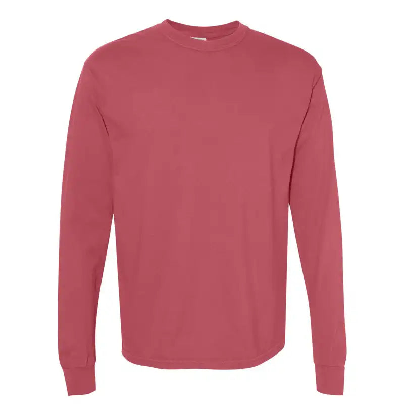 Crimson Comfort Colours Long Sleeve Tee