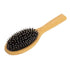 Bamboo handle oval hairbrush