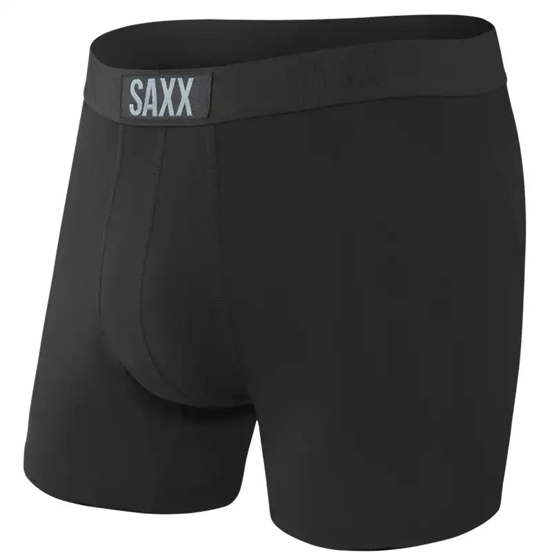 Men's quick-drying SAXX VIBE Boxer Briefs - camouflage black. Black, BRANDS \ SAXX \ BOXER SHORTS