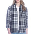 DKR Women's Flannel Shirt Black Plaid