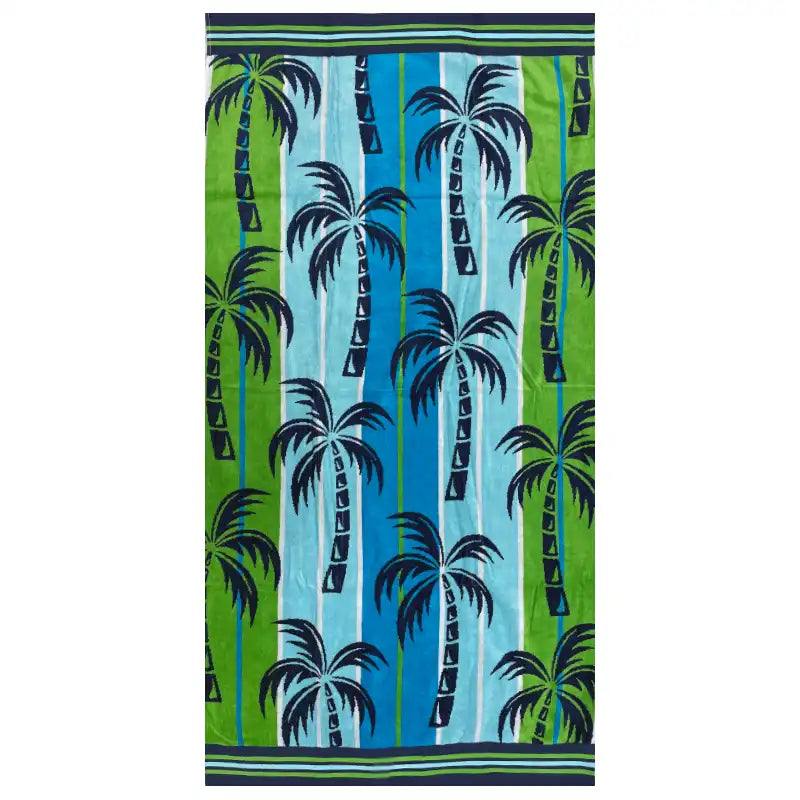 Egyptian Cotton Beach Towel - Palms