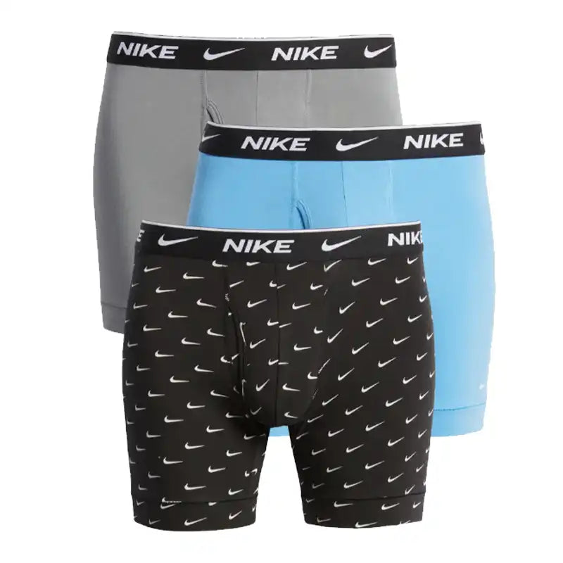  Nike Mens 3-Pack Dri-FIT Essential Cotton Stretch Boxer  Briefs