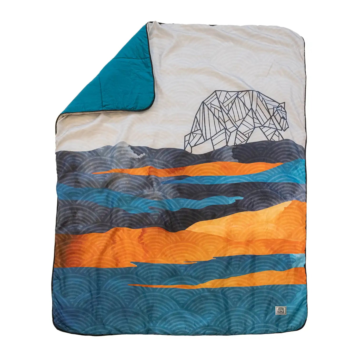 Printed campfire blanket