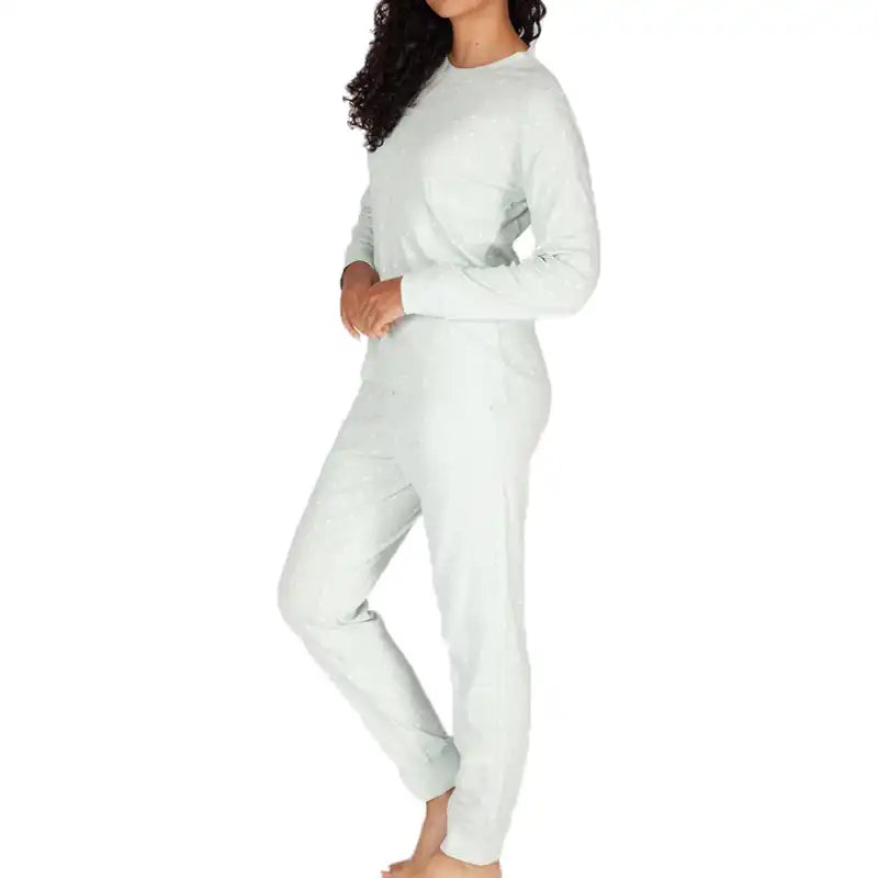 Light Blue LazyPants Women's Cotton Pajama Set