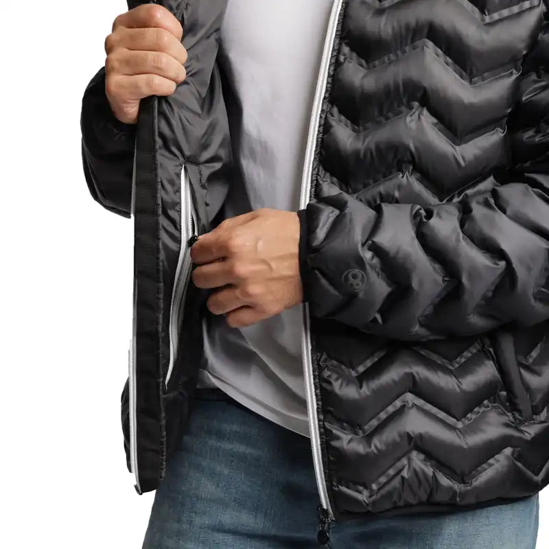 O8 Men's Puffer Jacket inside pocket