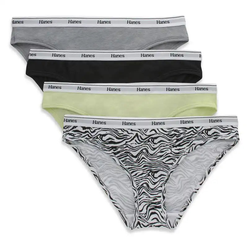 Hanes Women's Panties Pack of 1, Cotton Moisture-Wicking