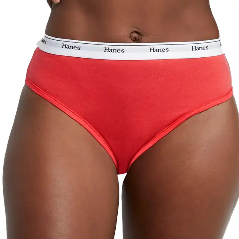 Hanes Originals Ultimate Women's Cotton Stretch Bikini Underwear - Red, 3  pk / L - Kroger