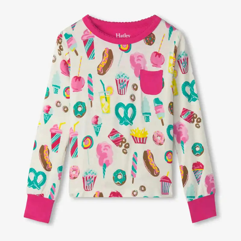 Printed Girls PJ shirt