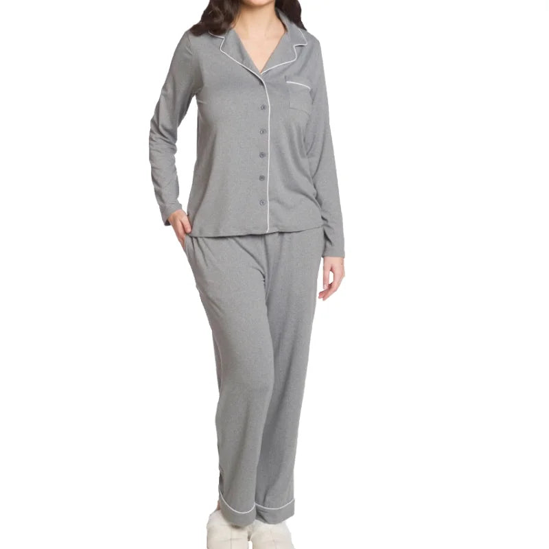 DKR Women's 2 piece PJ Set Grey