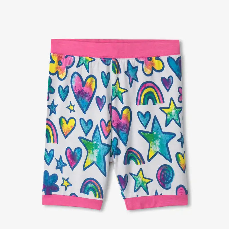 Girls Hatley Doodles Pajama Shorts