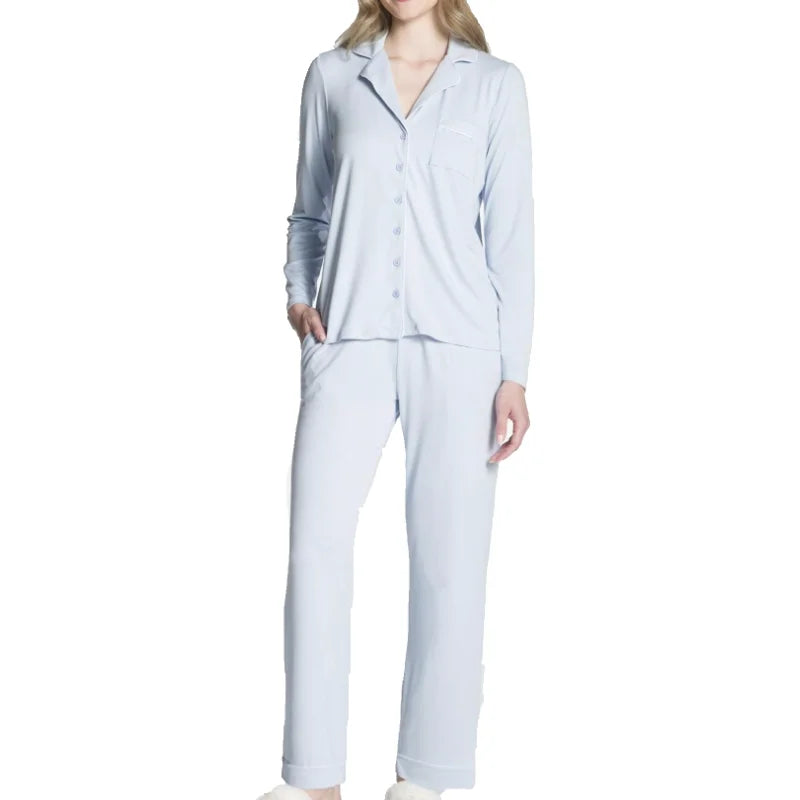 DKR Women's 2 piece PJ Set Blue