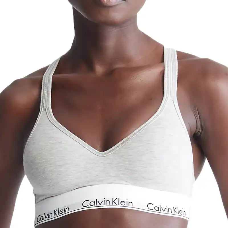Бюстгальтер Modern Cotton Padded Bralette 'Grey' Calvin Klein, серый –  заказать из-за границы с доставкой в «»