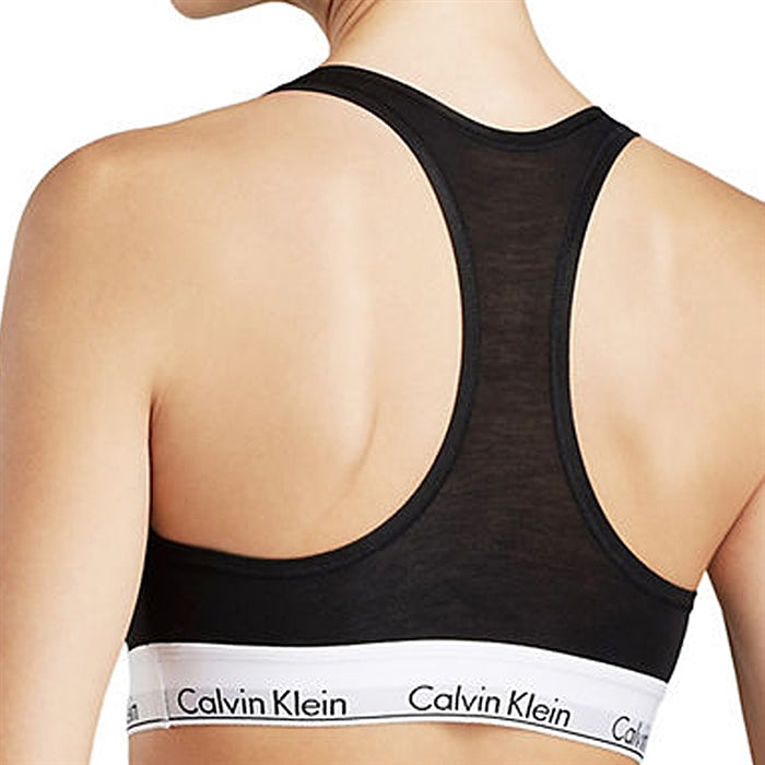 Calvin Klein Women's Modern Cotton-Bralette Sports Bra - Black, S