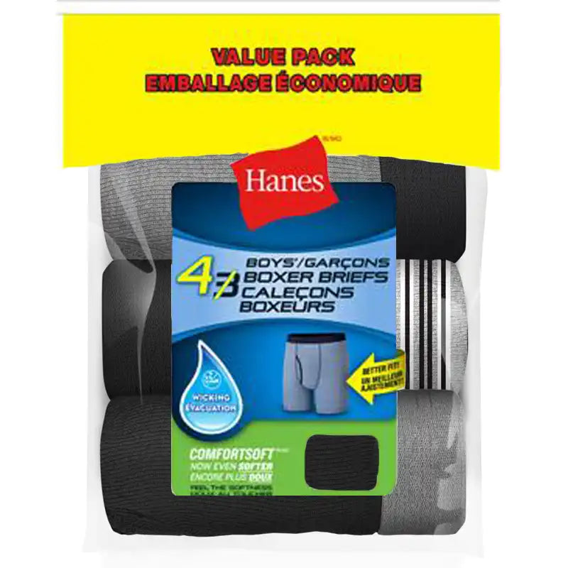 Hanes - Sport Styling, tagless boxer briefs, pk. of 3. Size: extra