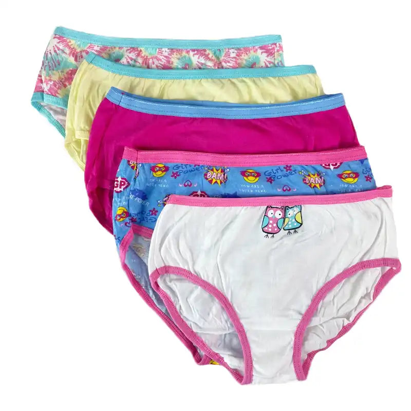 Girls' 100% Cotton Boy Short Panties, 8+1 Bonus Pack 