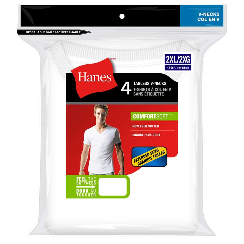 Hanes crew shop neck tee