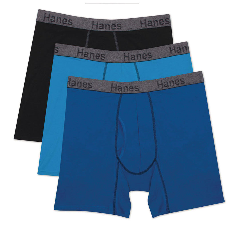 Hanes Men's Comfort Flex Fit Breathable Stretch Mesh Boxer Brief, 3 Pack 