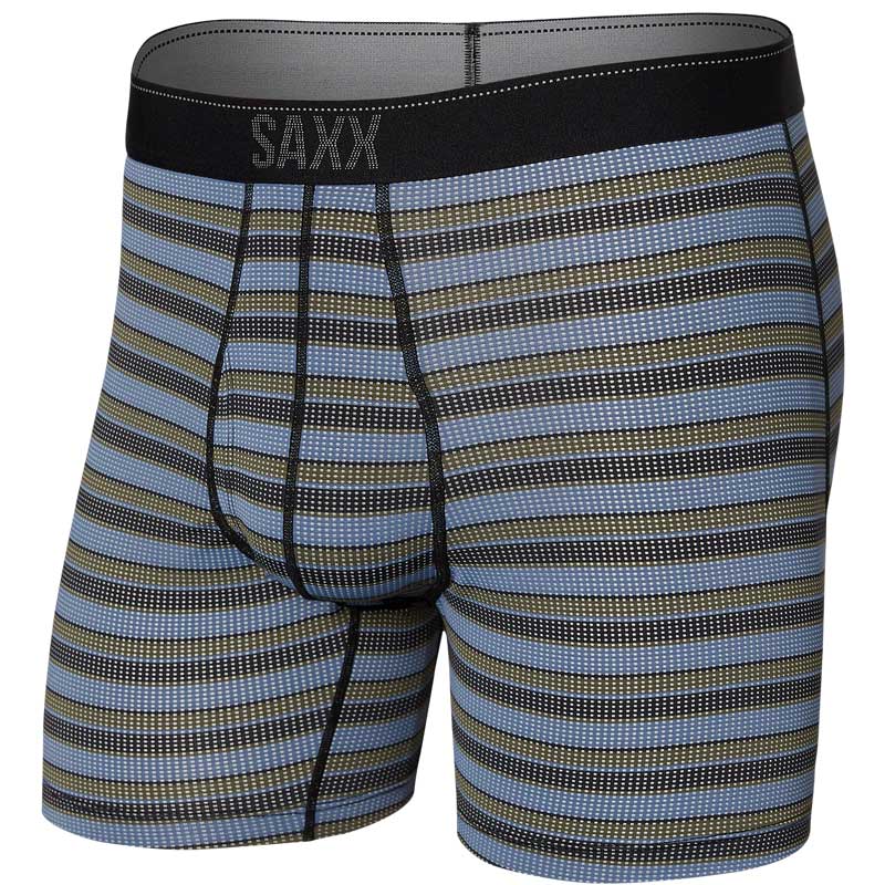 Ultra Boxer Brief in Navy Banner Stripe by Saxx Underwear Co