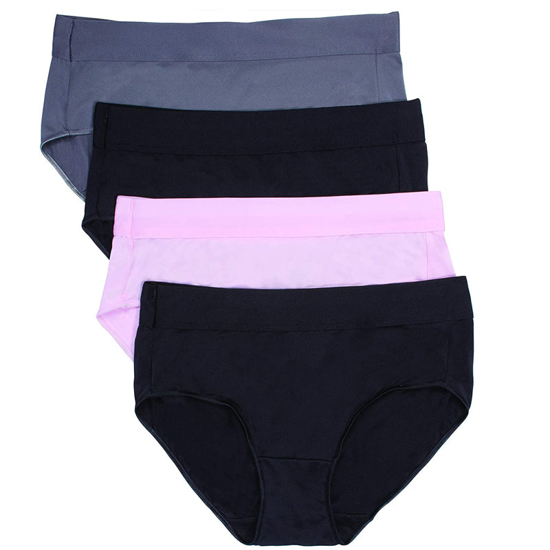 Hanes Women's Classic Cotton Stretch Boyshort Panties, Assorted