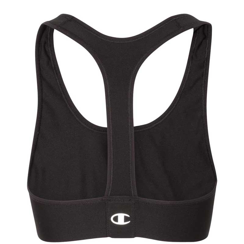 NEW Champion Women's Absolute Sports Bra with SmoothTec Band Black Medium
